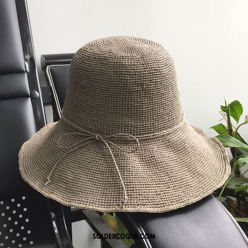 Casquette Chapeau Femme Ombre Crème Solaire Noir Chapeau De Soleil Plier Soldes