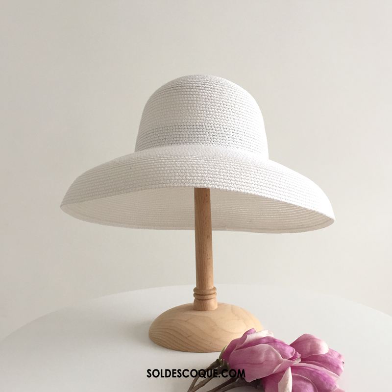 Casquette Chapeau Femme Ombre Jaune Chapeau Vacances Bord De Mer Pas Cher