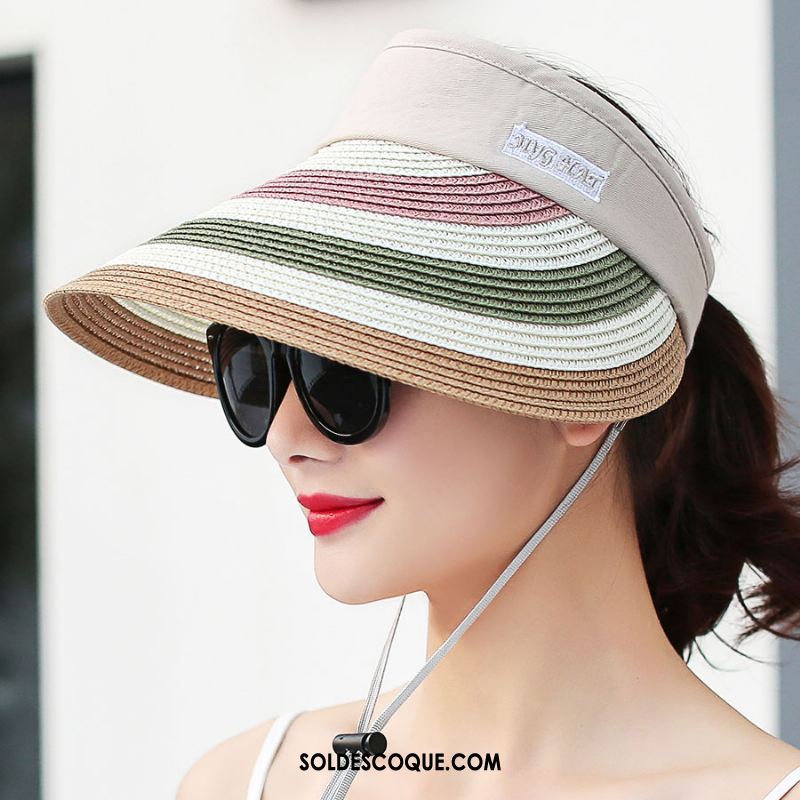 Casquette Chapeau Femme Ombre Été Chapeau Couleur Du Sort Rose En Vente