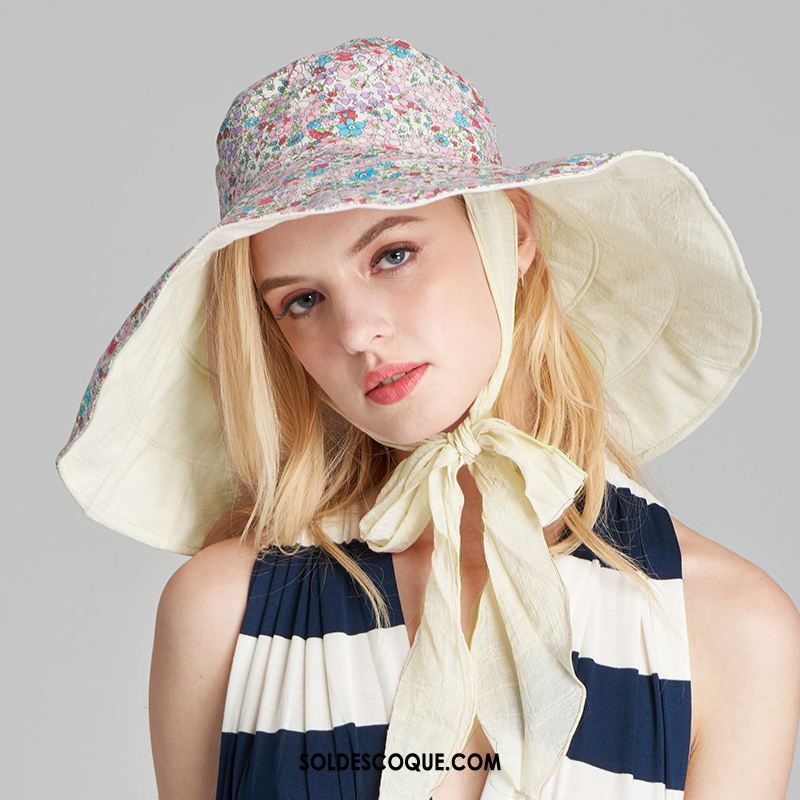 Casquette Chapeau Femme Petit Fleur Été Chapeau De Soleil Plage Soldes