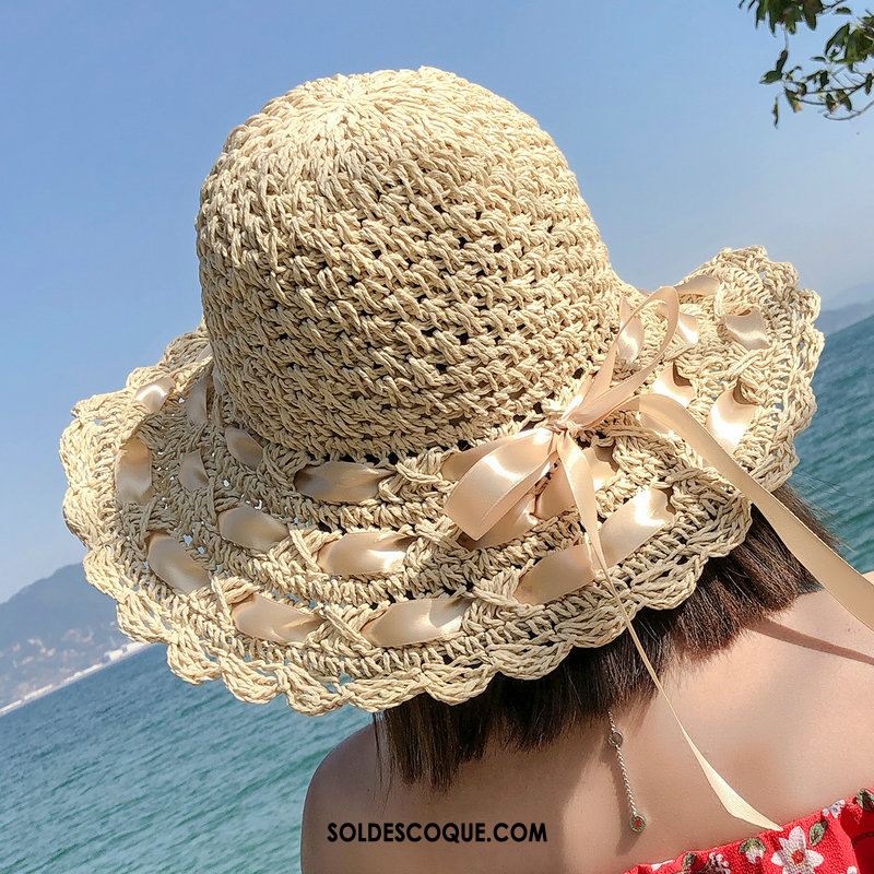 Casquette Chapeau Femme Plage Ombre All-match Bord De Mer Été En Ligne