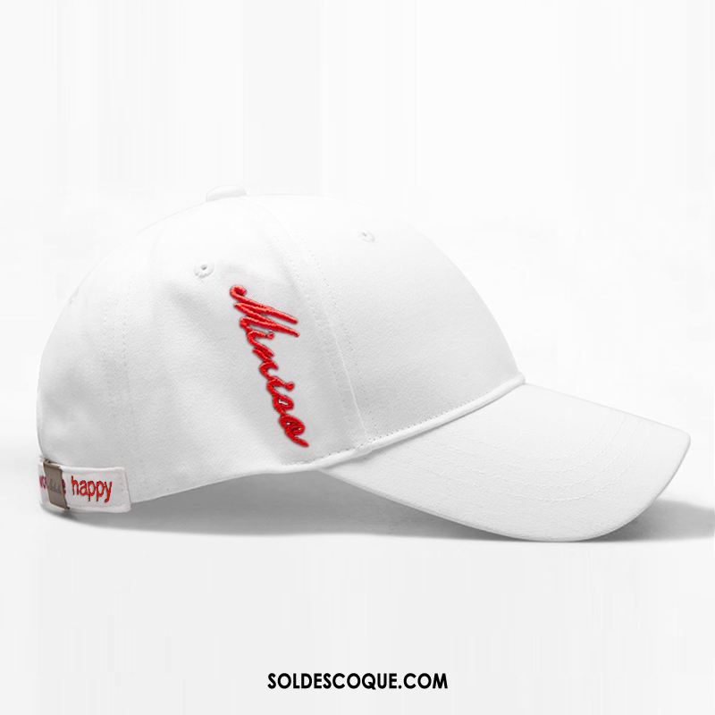 Casquette Chapeau Femme Tendance Blanc Été Noir Chapeau En Vente