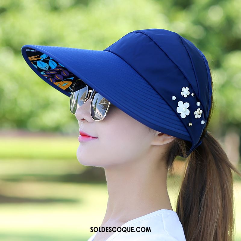 Casquette Chapeau Femme Voyage Crème Solaire Plier Anti-uv All-match Pas Cher