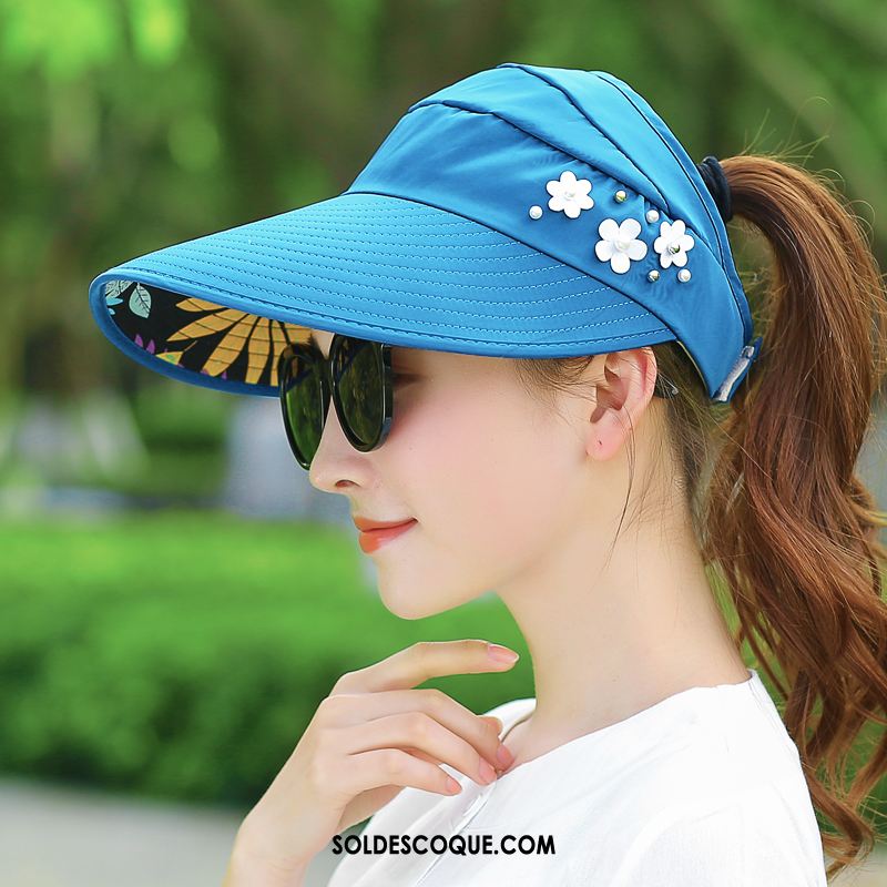 Casquette Chapeau Femme Voyage Crème Solaire Plier Anti-uv All-match Pas Cher