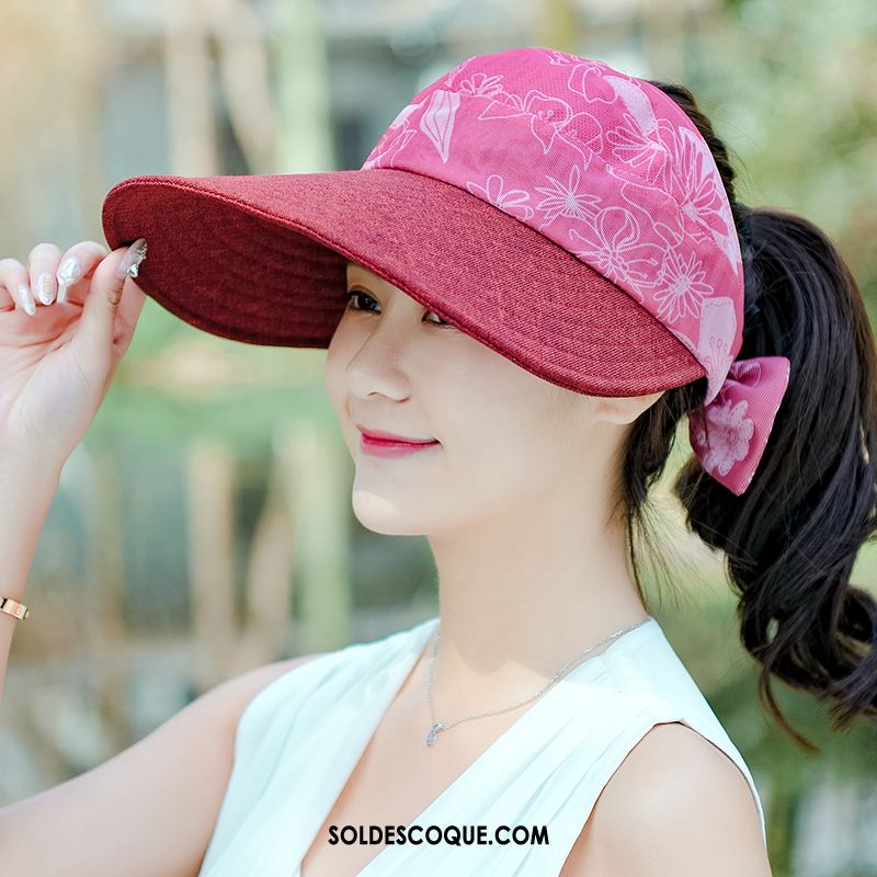 Casquette Chapeau Femme Âge Moyen Crème Solaire All-match Voyage Chapeau De Soleil Soldes