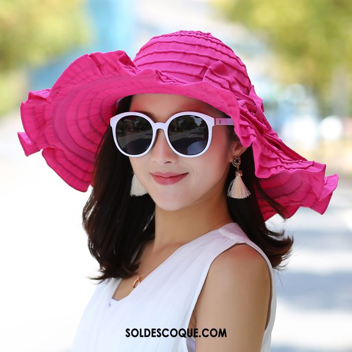 Casquette Chapeau Femme Été Rouge Chapeau Chapeau De Soleil Ombre En Ligne