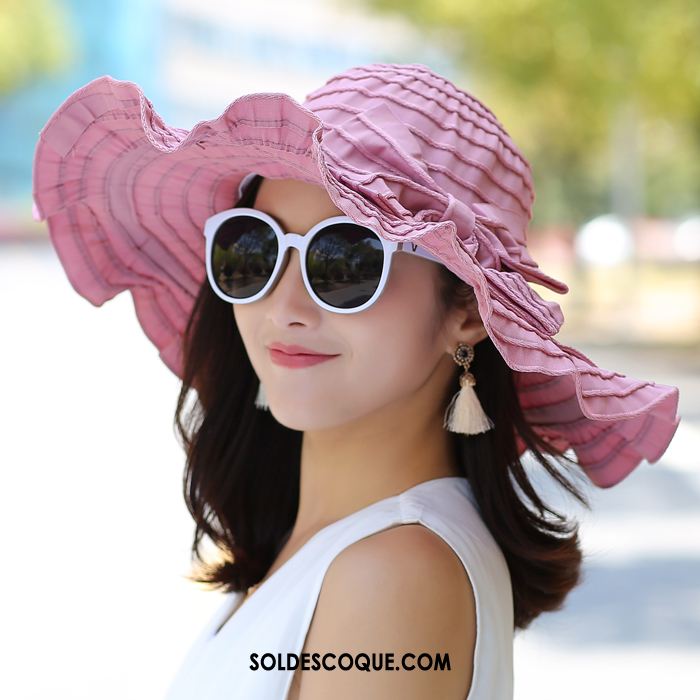 Casquette Chapeau Femme Été Rouge Chapeau Chapeau De Soleil Ombre En Ligne