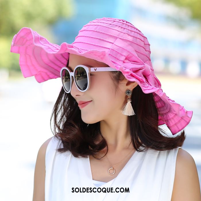 Casquette Chapeau Femme Été Rouge Chapeau Chapeau De Soleil Ombre En Ligne