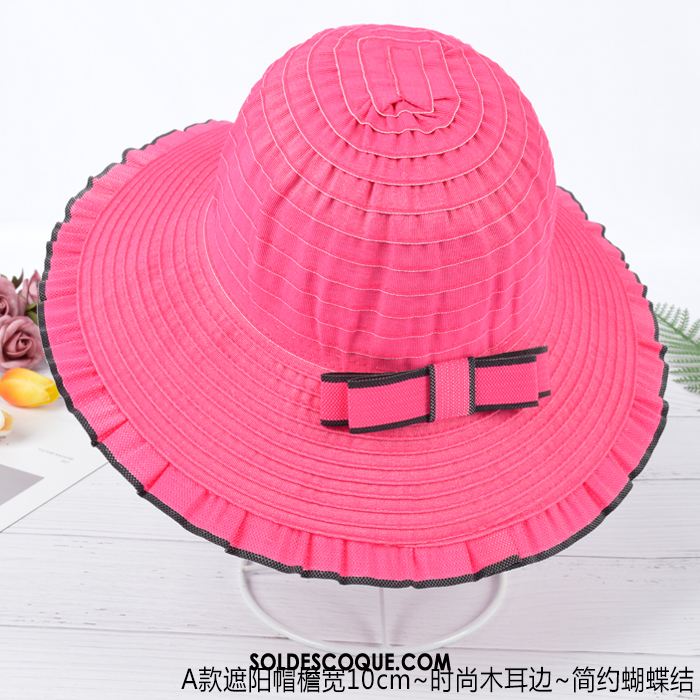 Casquette Chapeau Femme Été Rouge Chapeau Chapeau De Soleil Ombre En Ligne