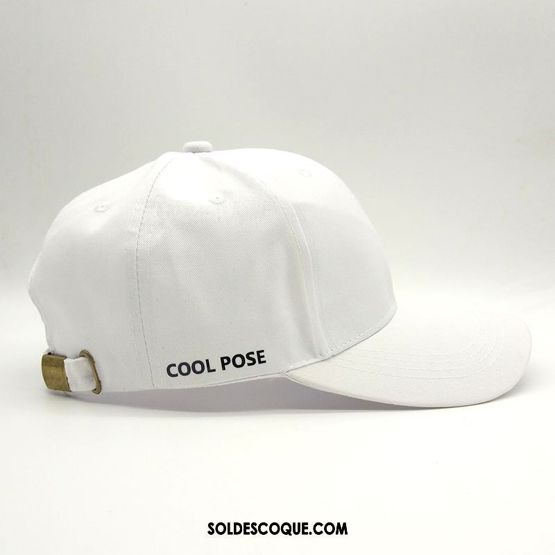 Casquette Chapeau Homme Blanc Amoureux Loisir Sport All-match Pas Cher