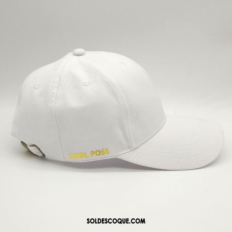 Casquette Chapeau Homme Blanc Amoureux Loisir Sport All-match Pas Cher