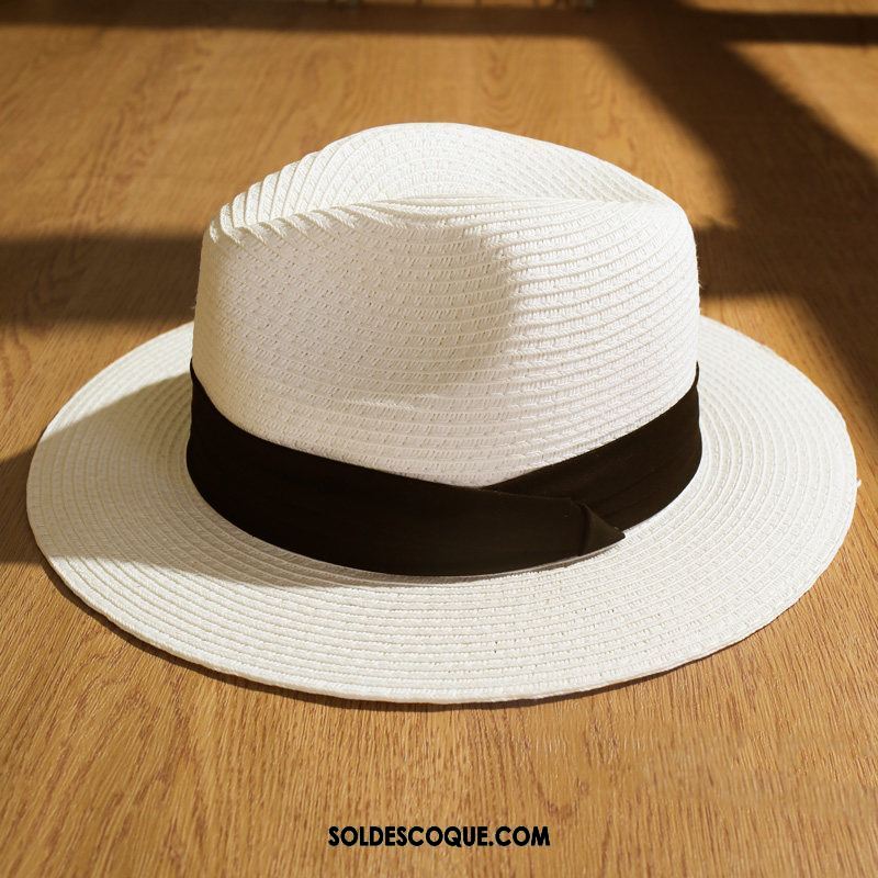 Casquette Chapeau Homme Britanique Crème Solaire Été Le Jazz Chapeau De Soleil Pas Cher