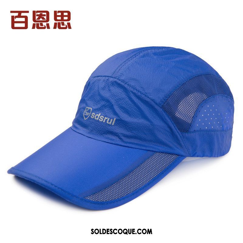 Casquette Chapeau Homme Casquette De Baseball Été Respirant Crème Solaire Bleu En Vente