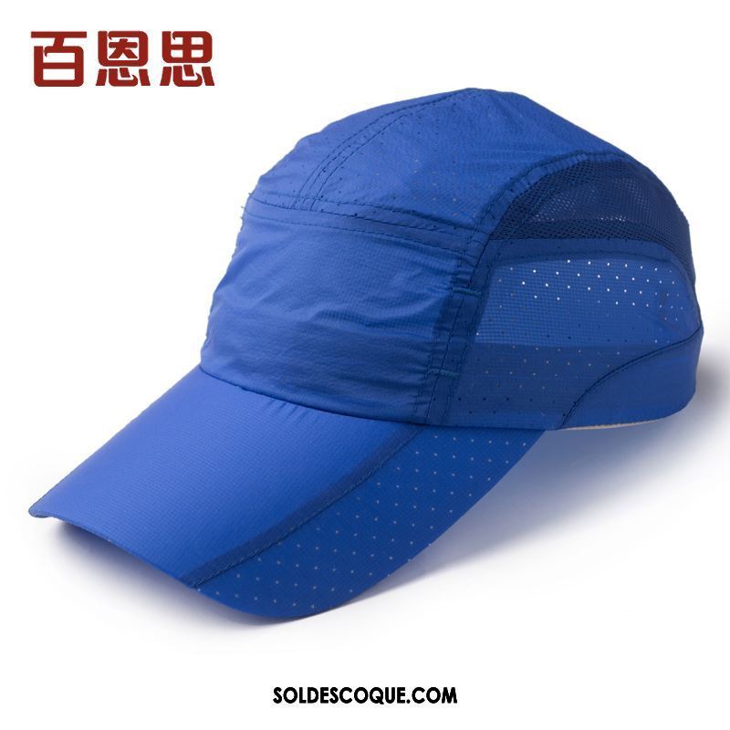 Casquette Chapeau Homme Casquette De Baseball Été Respirant Crème Solaire Bleu En Vente