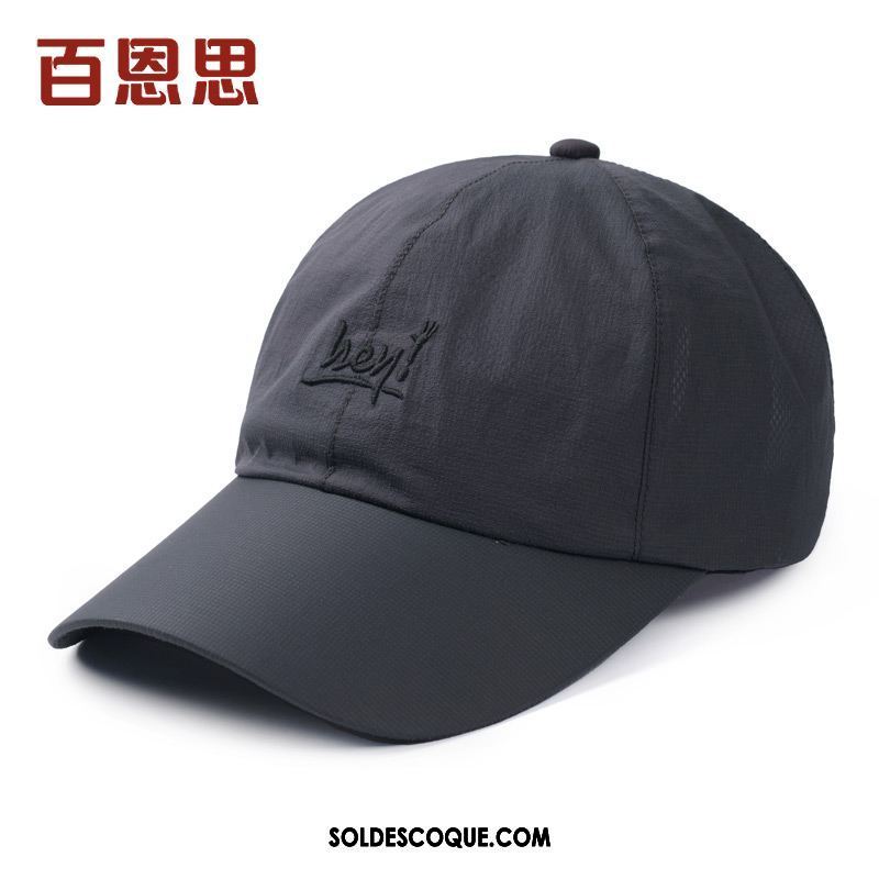 Casquette Chapeau Homme Casquette De Baseball Été Respirant Crème Solaire Bleu En Vente