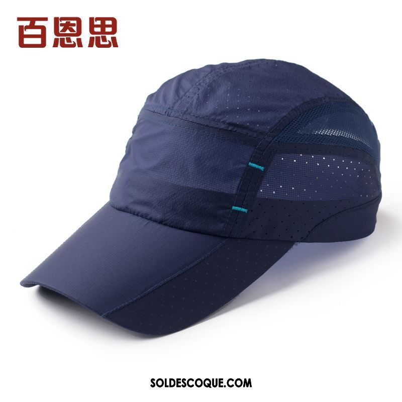 Casquette Chapeau Homme Casquette De Baseball Été Respirant Crème Solaire Bleu En Vente