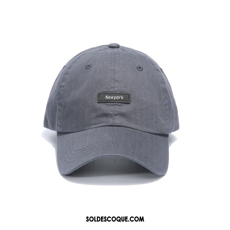 Casquette Chapeau Homme Casquette Simple Lettre Pure Couleur Femme France