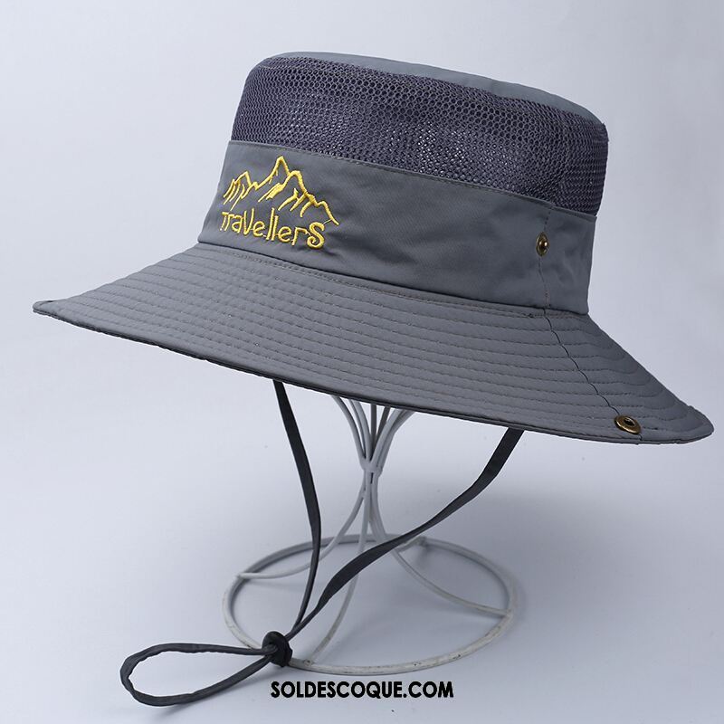 Casquette Chapeau Homme Chapeau De Soleil Respirant Rapide À Sécher De Plein Air Voyage Pas Cher