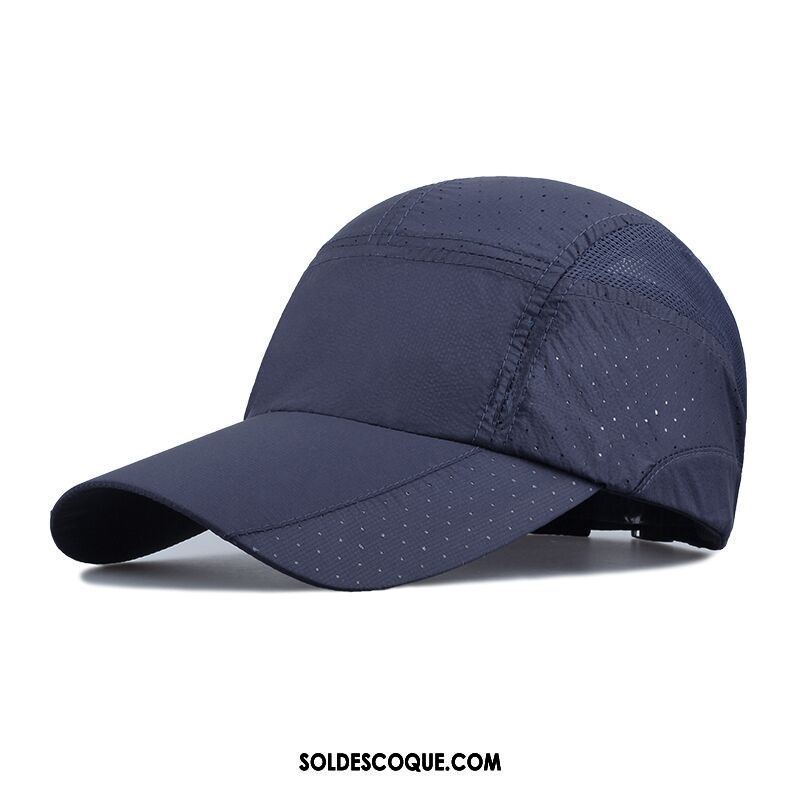 Casquette Chapeau Homme Crème Solaire Ombre De Plein Air Respirant Bleu En Ligne