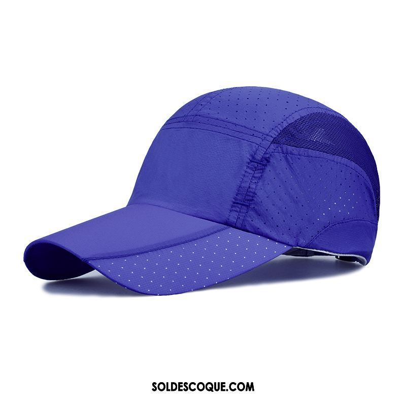 Casquette Chapeau Homme Crème Solaire Ombre De Plein Air Respirant Bleu En Ligne