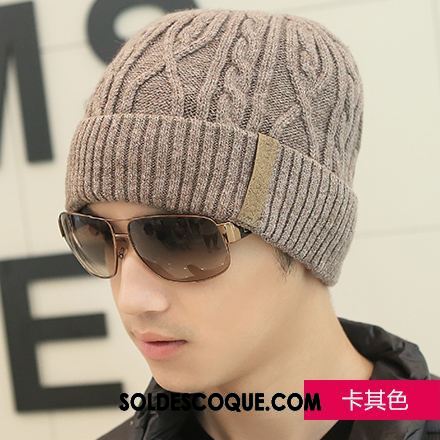 Casquette Chapeau Homme De Plein Air L'automne Hiver Pure Couleur Chapeau Pas Cher