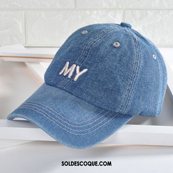 Casquette Chapeau Homme Denim Printemps Crème Solaire Ombre Noir Pas Cher