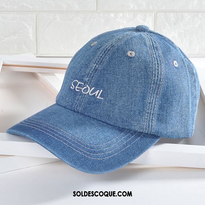 Casquette Chapeau Homme Denim Printemps Crème Solaire Ombre Noir Pas Cher