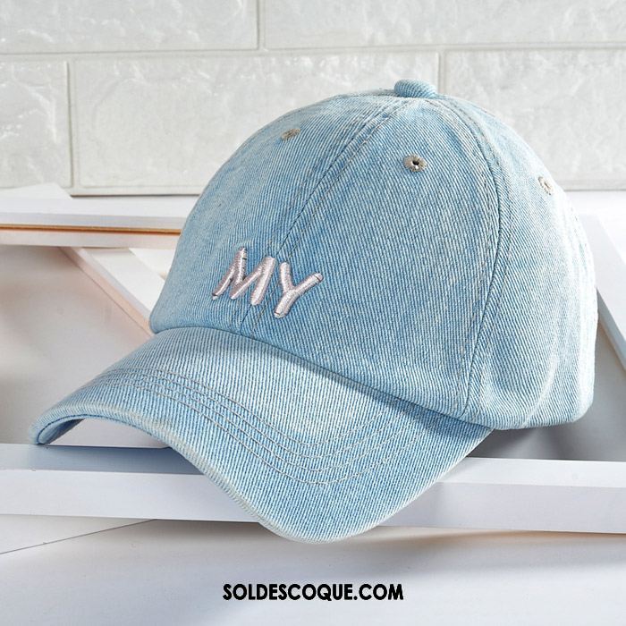 Casquette Chapeau Homme Denim Printemps Crème Solaire Ombre Noir Pas Cher