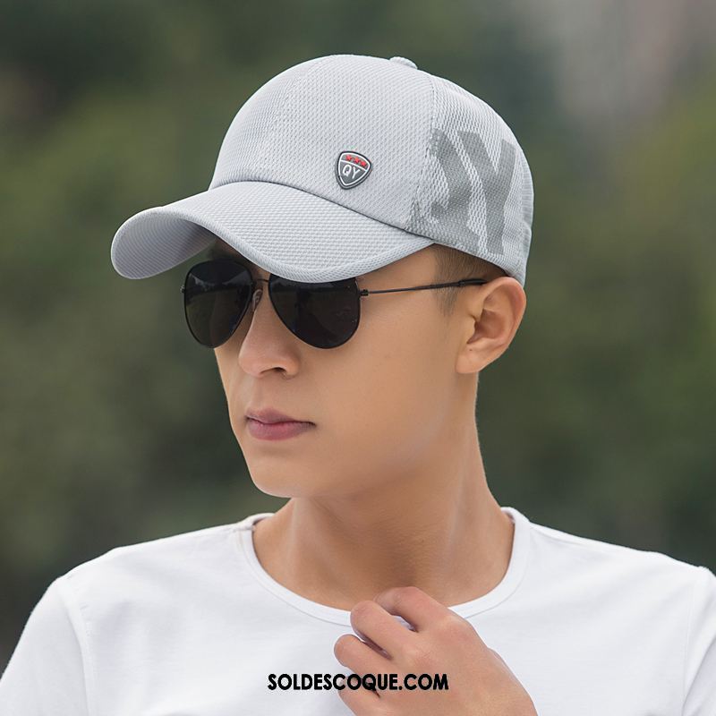 Casquette Chapeau Homme Engrener Respirant Chapeau De Soleil Tendance Crème Solaire Pas Cher