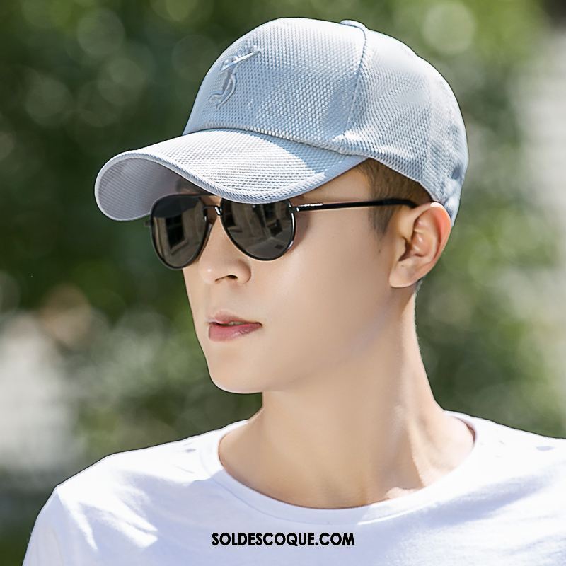 Casquette Chapeau Homme Engrener Respirant Chapeau De Soleil Tendance Crème Solaire Pas Cher