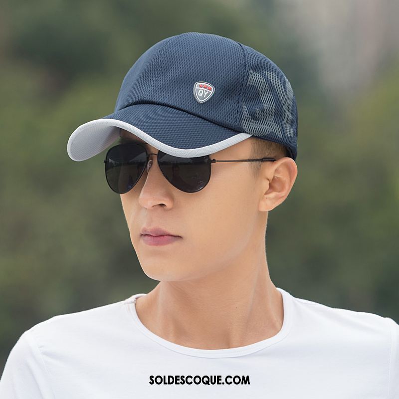 Casquette Chapeau Homme Engrener Respirant Chapeau De Soleil Tendance Crème Solaire Pas Cher