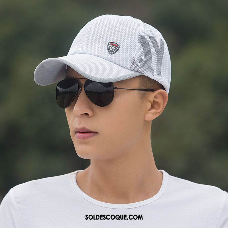 Casquette Chapeau Homme Engrener Respirant Chapeau De Soleil Tendance Crème Solaire Pas Cher