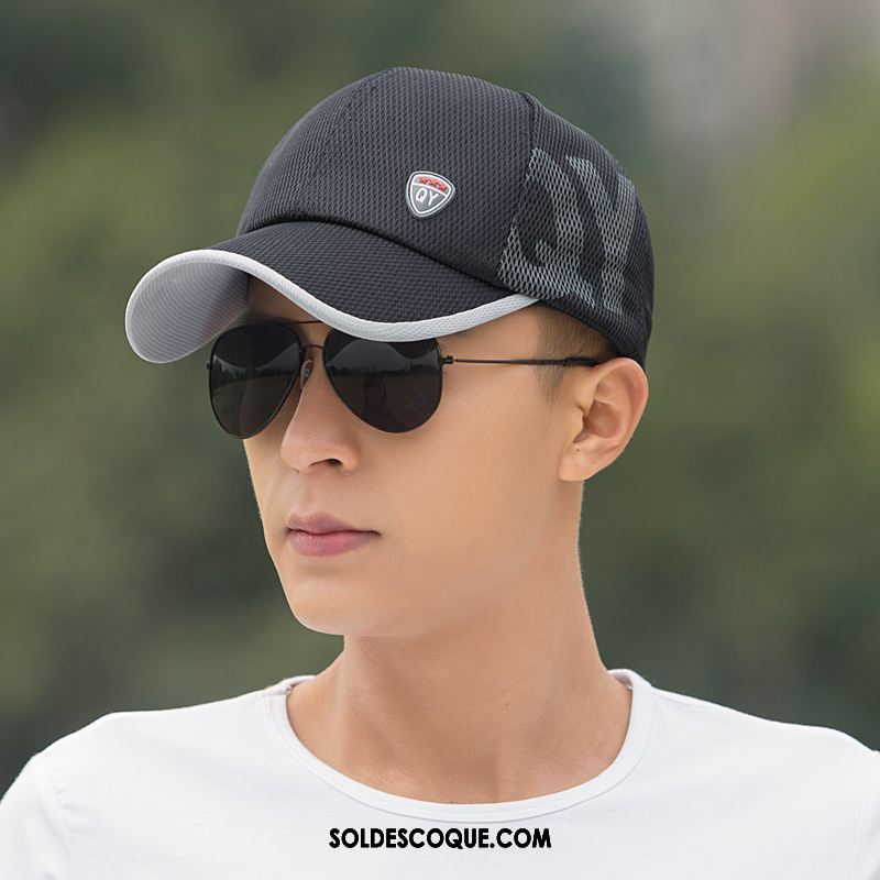 Casquette Chapeau Homme Engrener Respirant Chapeau De Soleil Tendance Crème Solaire Pas Cher