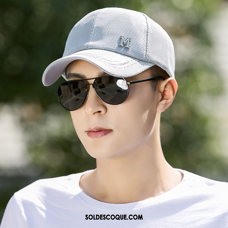 Casquette Chapeau Homme Engrener Respirant Chapeau De Soleil Tendance Crème Solaire Pas Cher