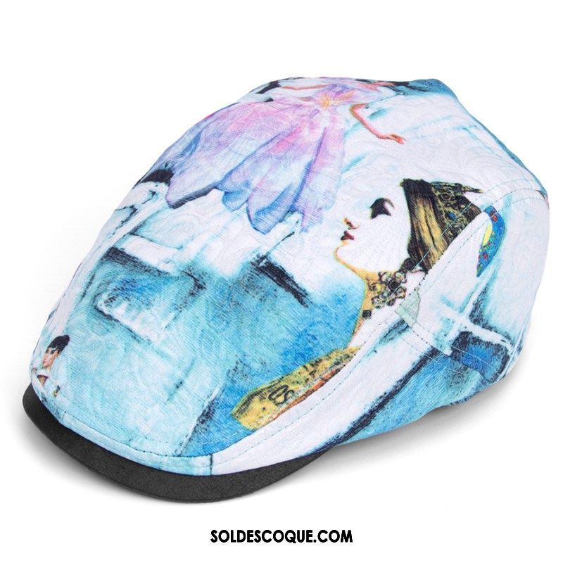 Casquette Chapeau Homme Fleur Art Milieu Nation Noir Pas Cher