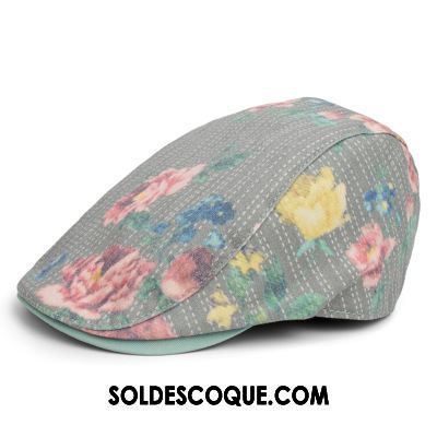 Casquette Chapeau Homme Fleur Art Milieu Nation Noir Pas Cher