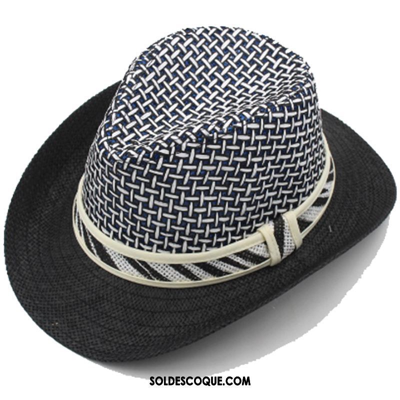 Casquette Chapeau Homme Gros Ombre Père Noir Chapeau De Paille En Ligne