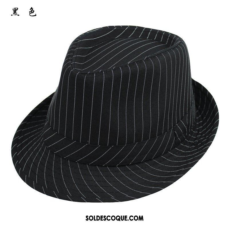 Casquette Chapeau Homme Noir Chapeau De Soleil Ombre Lin Respirant En Vente