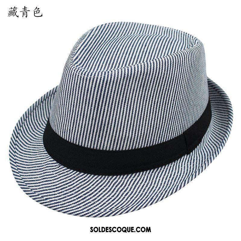 Casquette Chapeau Homme Noir Chapeau De Soleil Ombre Lin Respirant En Vente