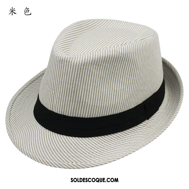 Casquette Chapeau Homme Noir Chapeau De Soleil Ombre Lin Respirant En Vente