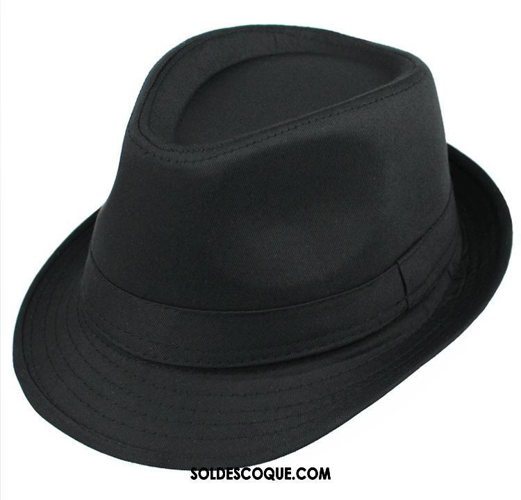 Casquette Chapeau Homme Noir Chapeau De Soleil Ombre Lin Respirant En Vente