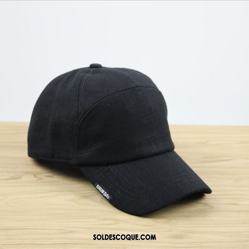 Casquette Chapeau Homme Noir Chapeau Printemps Base-ball Été Soldes