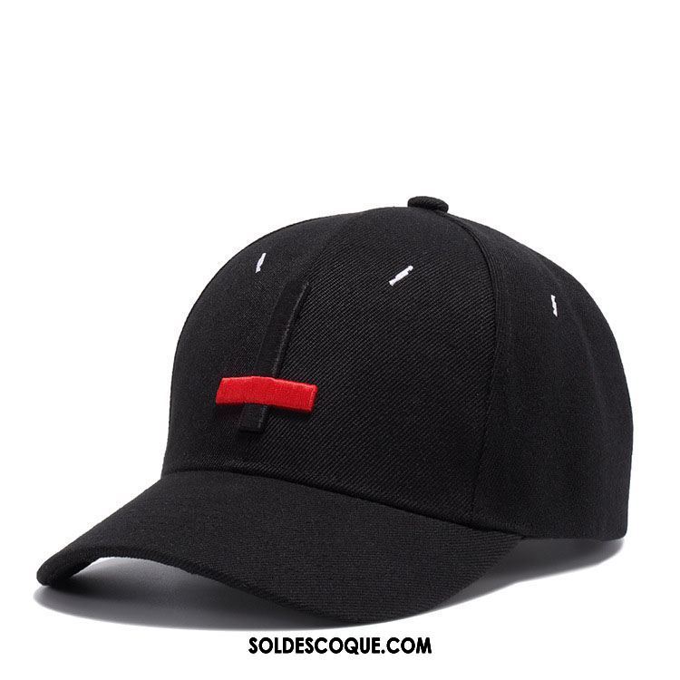 Casquette Chapeau Homme Noir Personnalité Mode Casquette Toile Soldes