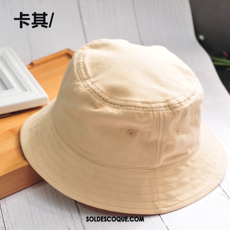 Casquette Chapeau Homme Ombre Pure Couleur Blanc All-match Été Soldes