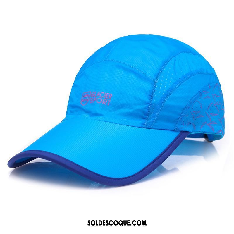 Casquette Chapeau Homme Respirant Chapeau Femme De Plein Air Bleu Pas Cher