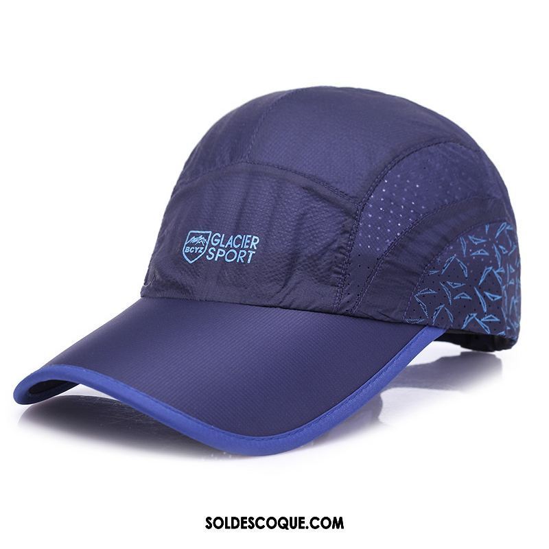 Casquette Chapeau Homme Respirant Chapeau Femme De Plein Air Bleu Pas Cher