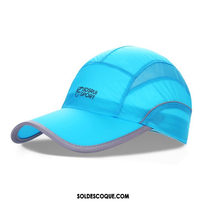 Casquette Chapeau Homme Respirant Chapeau Femme De Plein Air Bleu Pas Cher