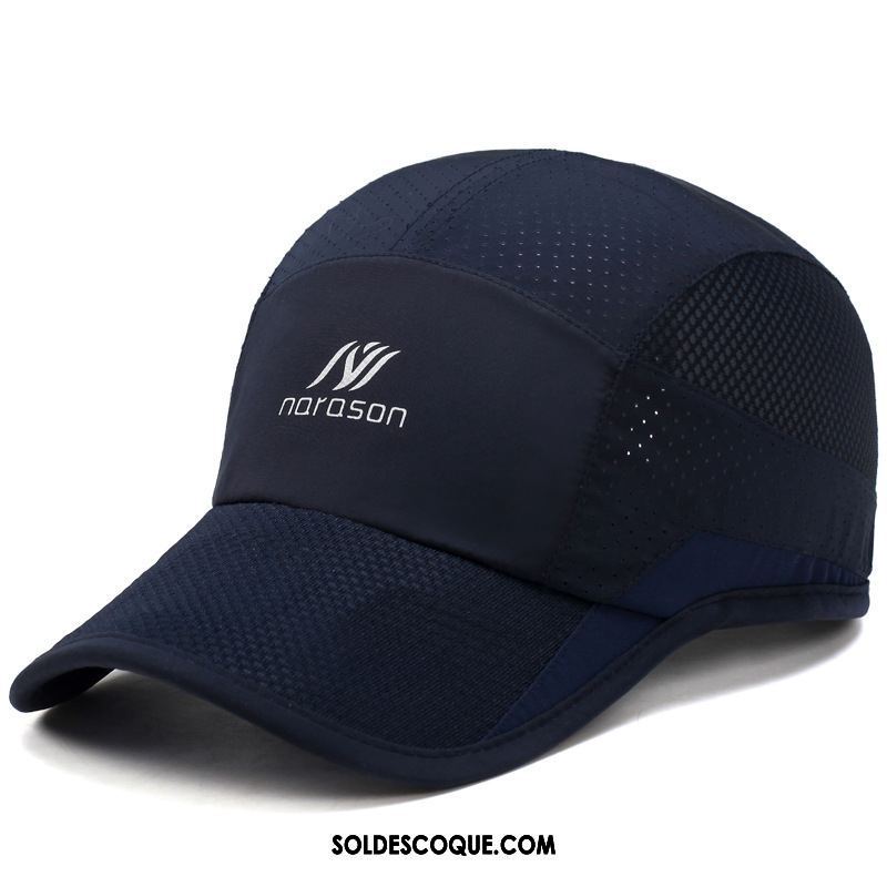 Casquette Chapeau Homme Respirant Chapeau Femme De Plein Air Bleu Pas Cher