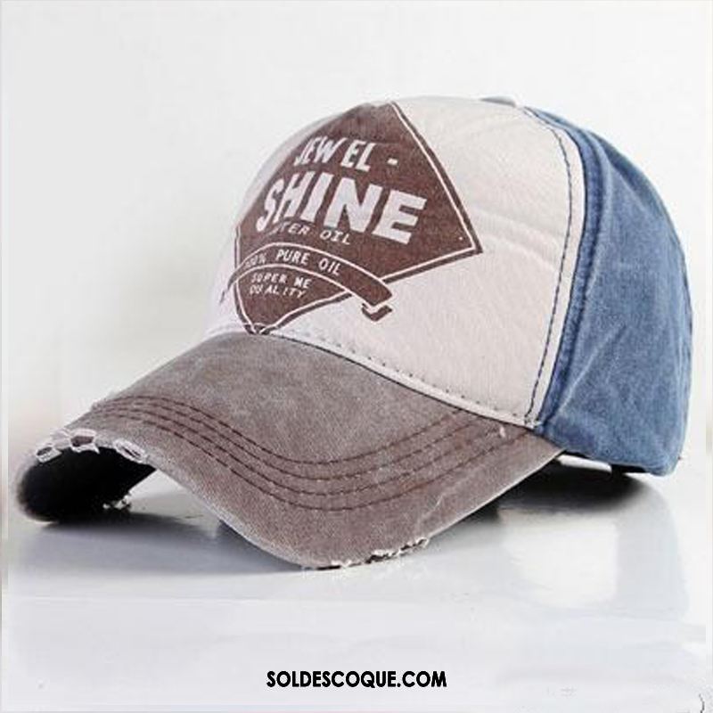 Casquette Chapeau Homme Simple Lavé À L'eau Noir Denim Casquette Pas Cher