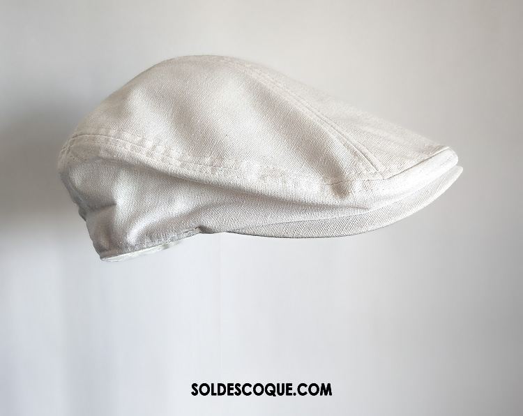 Casquette Chapeau Homme Été Crème Solaire Printemps Blanc Mince Pas Cher